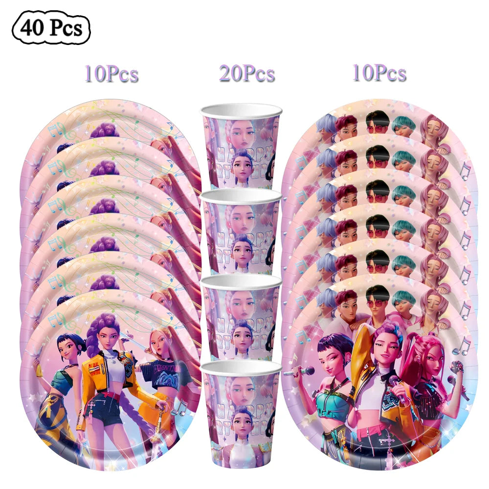 Fête Anime: Décor Chasseurs de Démons Kpop