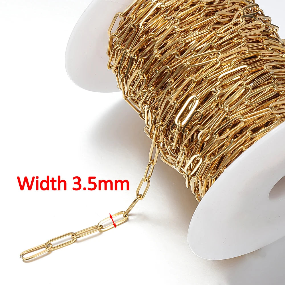 Stainless Steel Star Link Chain for DIY Jewelry