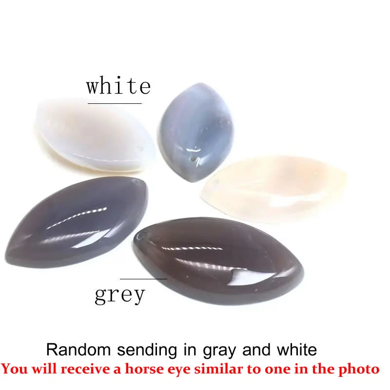 Pendentif Marquise en Agate Naturelle