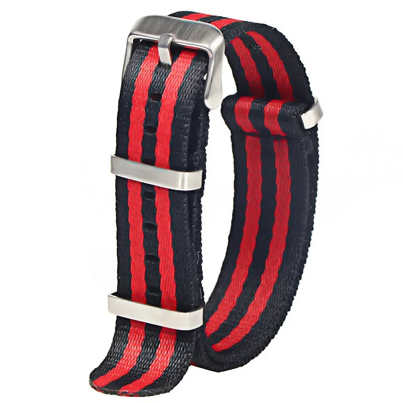 Bracelet Nylon 20/22mm Unisexe - Remplacement Chic