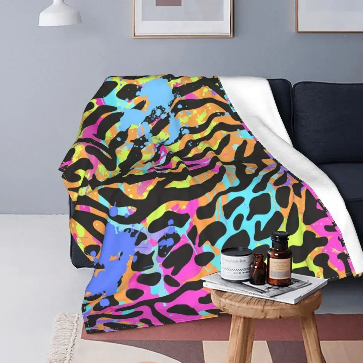 Tigre Marron: Couverture Douce & Chaude Rayée