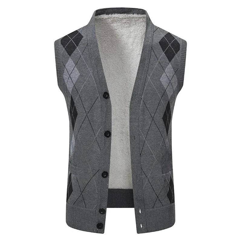 Gilet Tricoté Chic pour Hommes - Style Décontracté