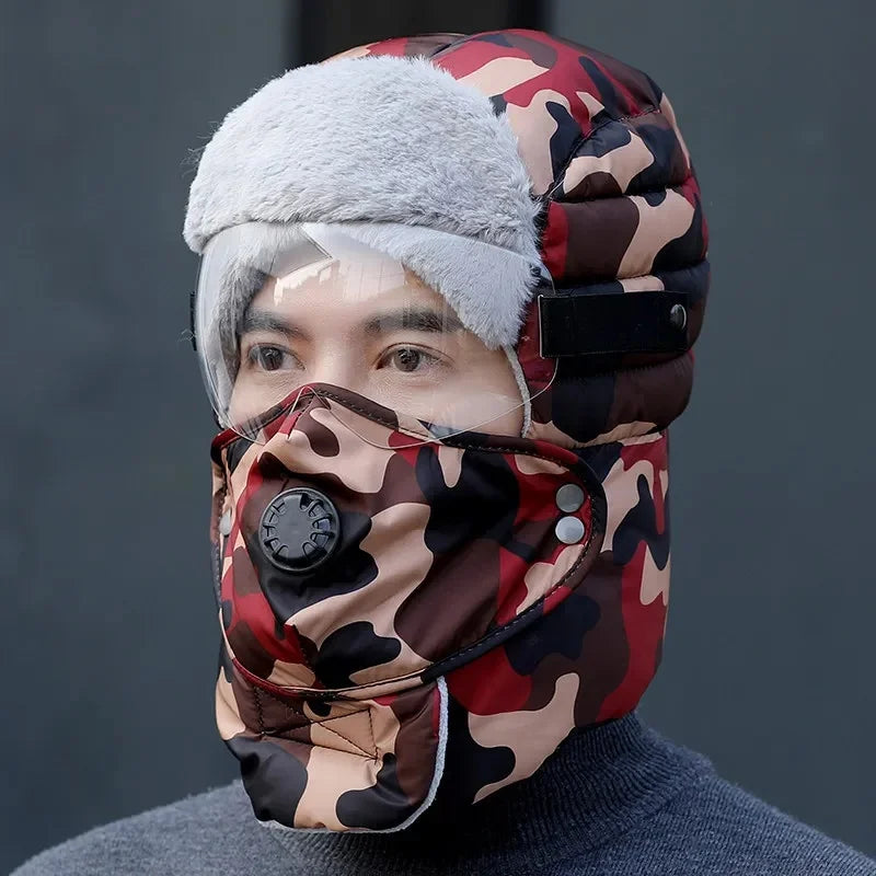 Chapeau d'Hiver Lei Feng Doublé Polaire Unisexe