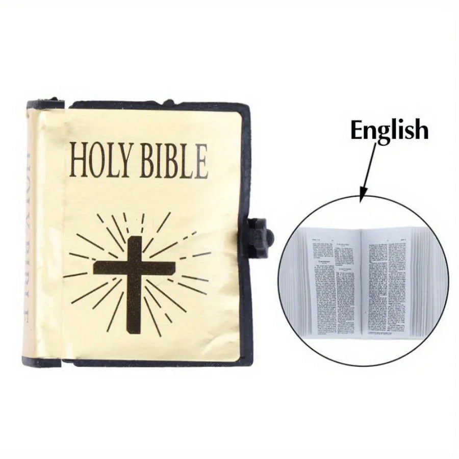 Miniature Bible Toy Book for Dollhouse Decor
