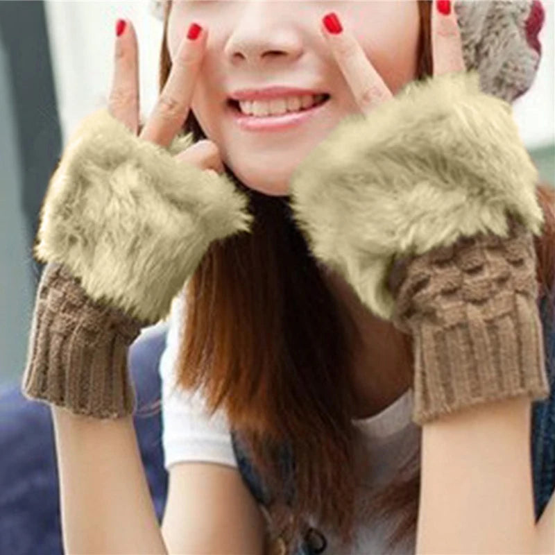 Gants Mignons Douillets pour Femmes - Hiver Chic