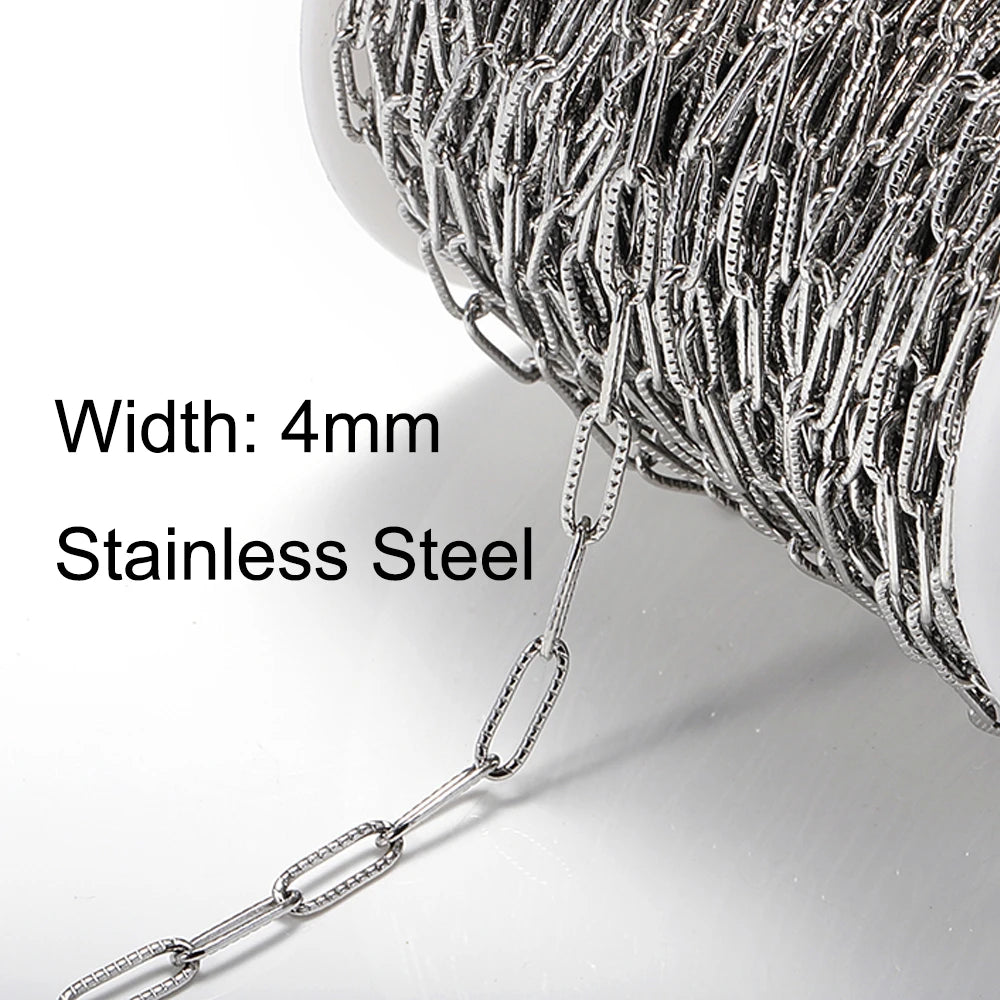 Stainless Steel Star Link Chain for DIY Jewelry