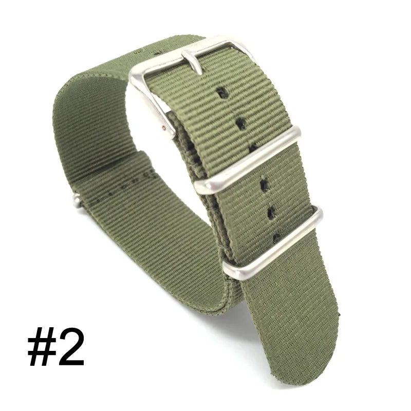 Nylon Woven Watch Strap & Belt Accessory - Grey Yellow