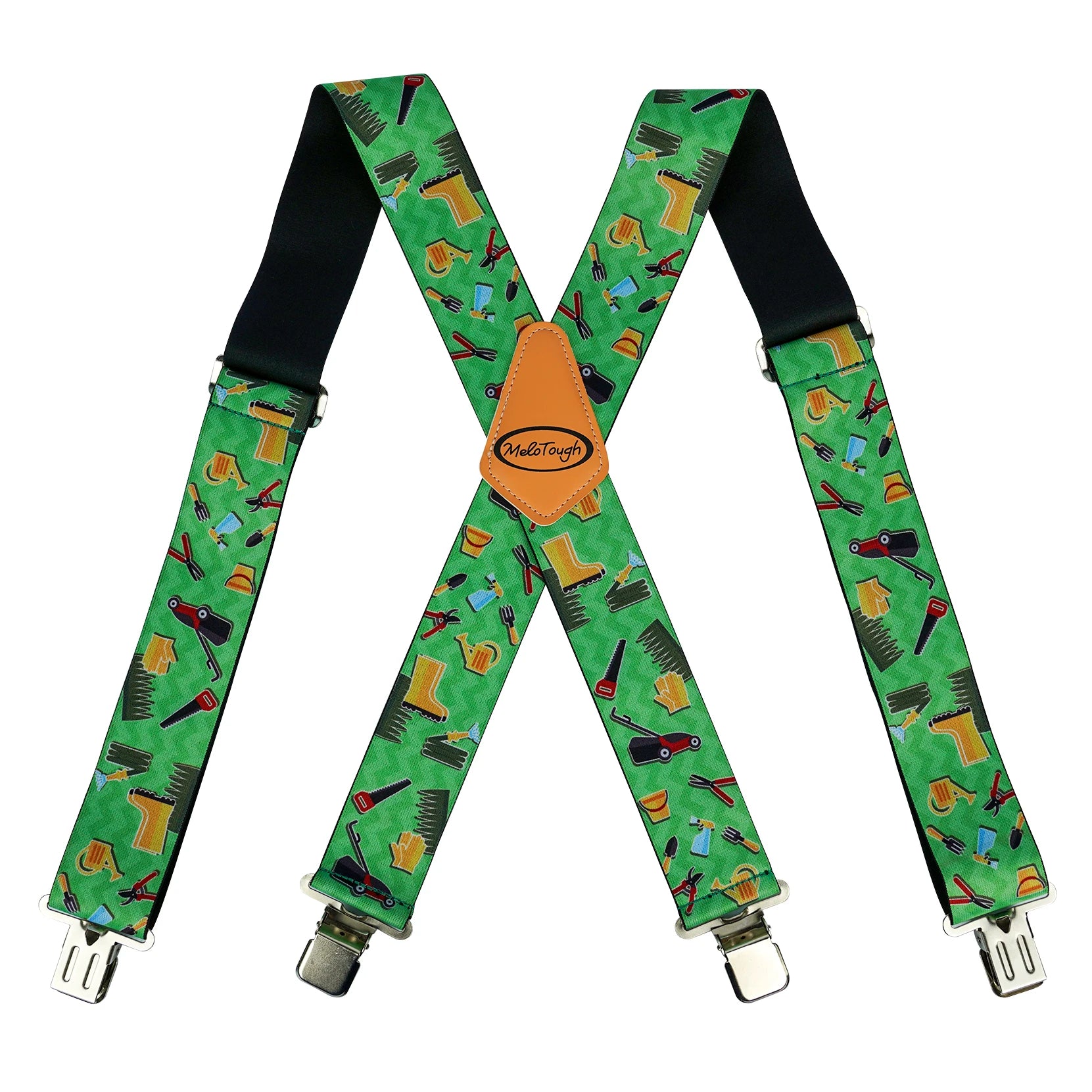 MELOTOUGH X-Back Work Suspenders - 2” Elastic Fit