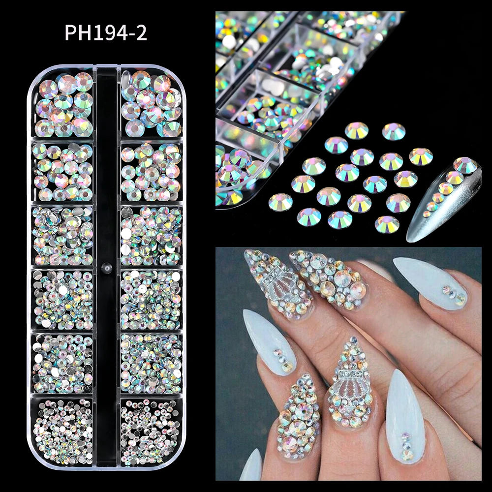 Charms Océan Doré 3D pour Nail Art