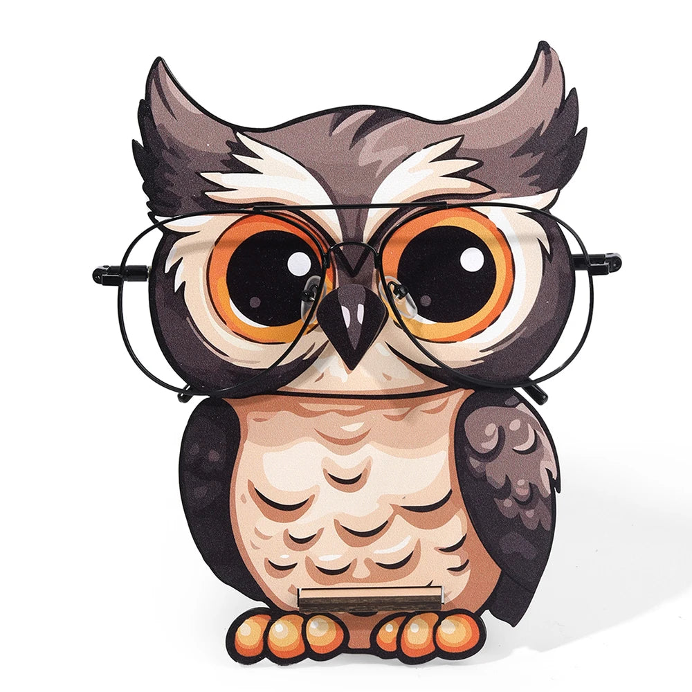 Giraffe Glasses Holder: Cute 3D Wooden Display Rack