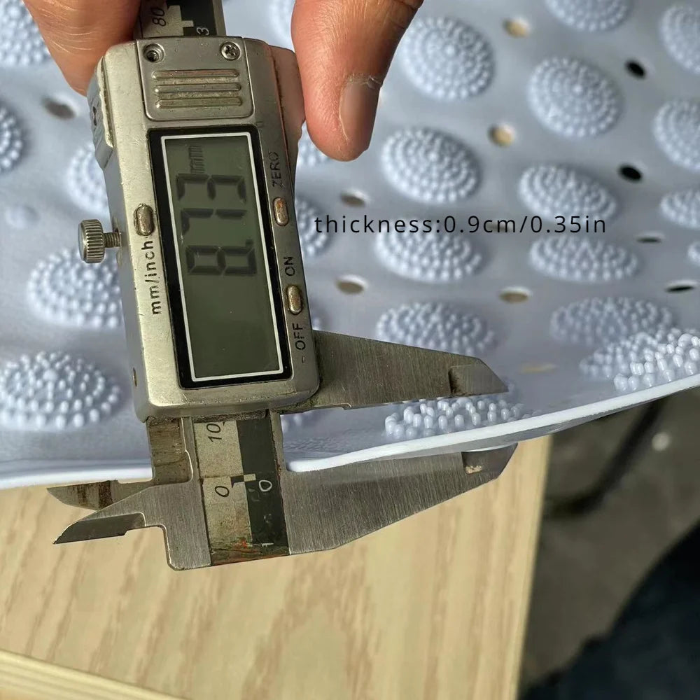 Tapis de douche antidérapant bleu pois 80 cm