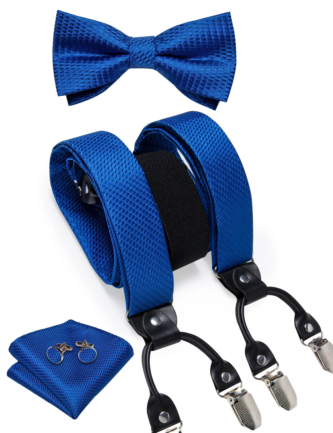 Silk Suspenders & Bow Tie Set for Men