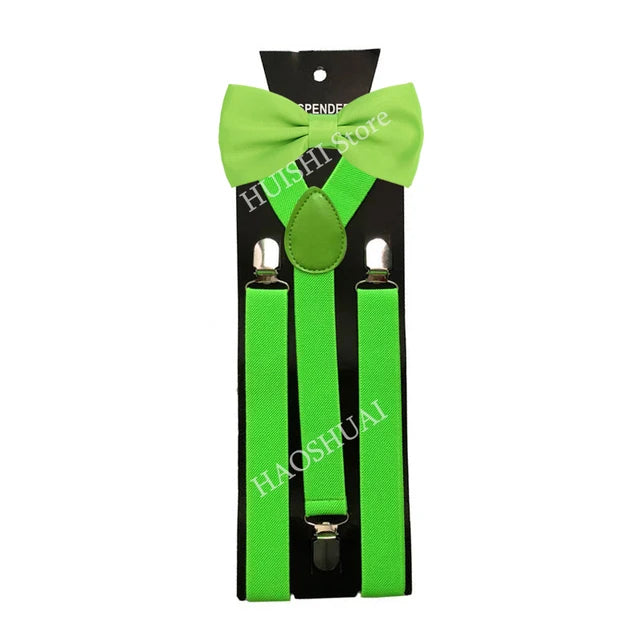 Chic Bowtie & Suspender Set for All Occasions