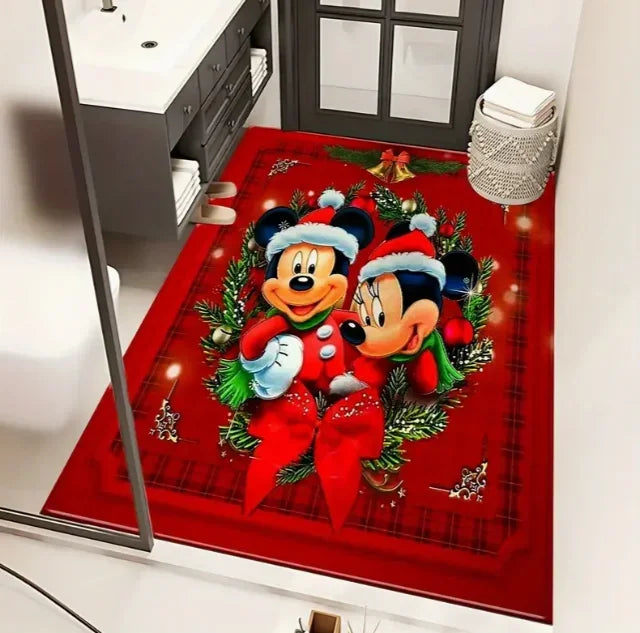 Mickey Noël Tapis: Confort Doux & Antidérapant