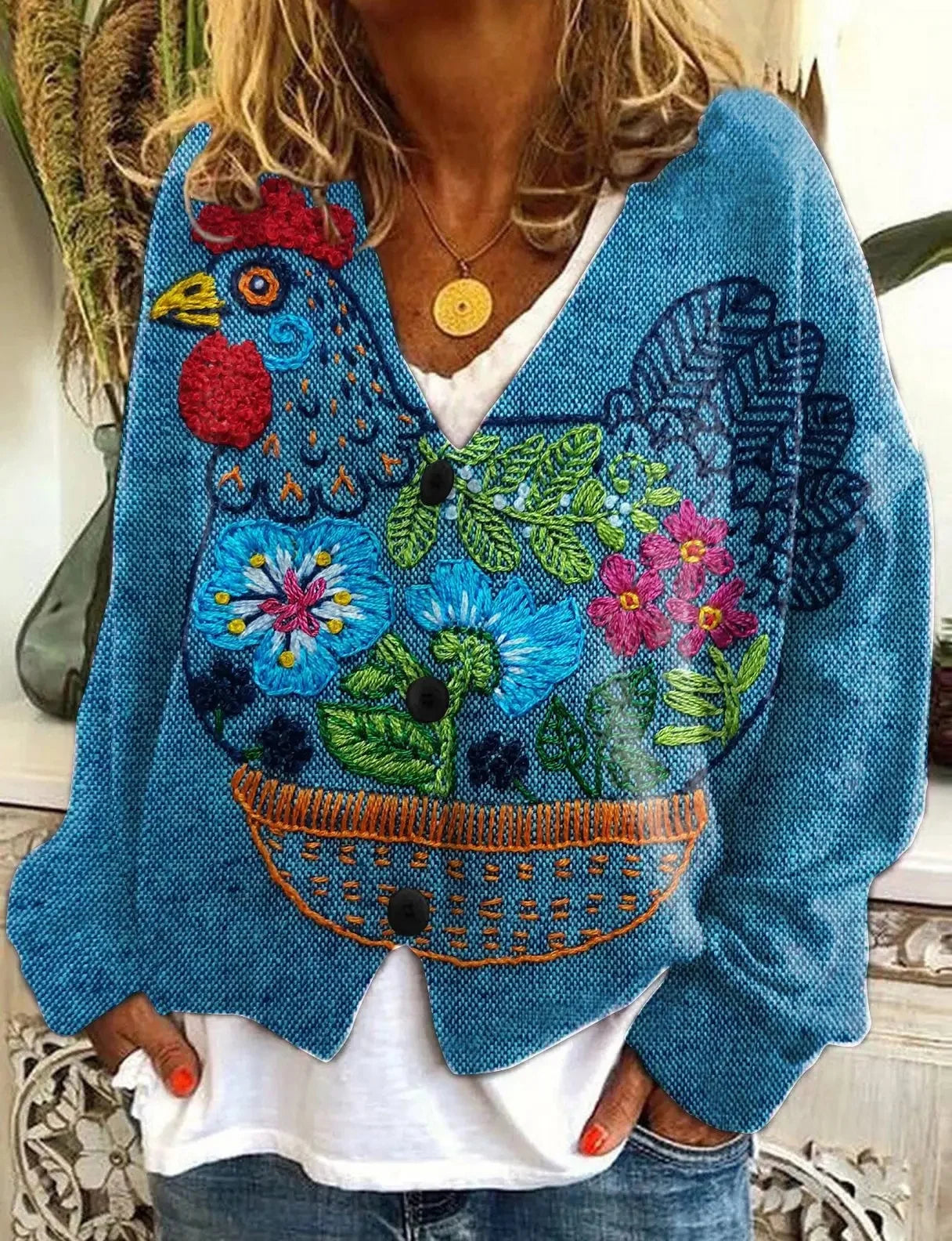 ChicSoft 3D Knit Cardigan - Casual Elegance