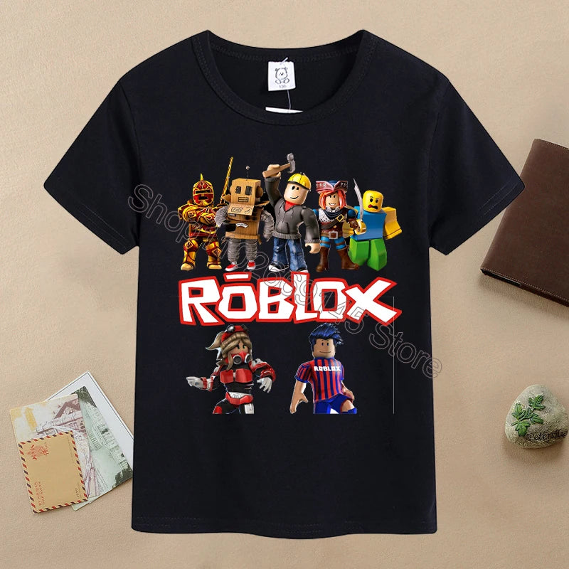 T-shirt Cartoon Enfant ROBLOX Été 6-12 ans
