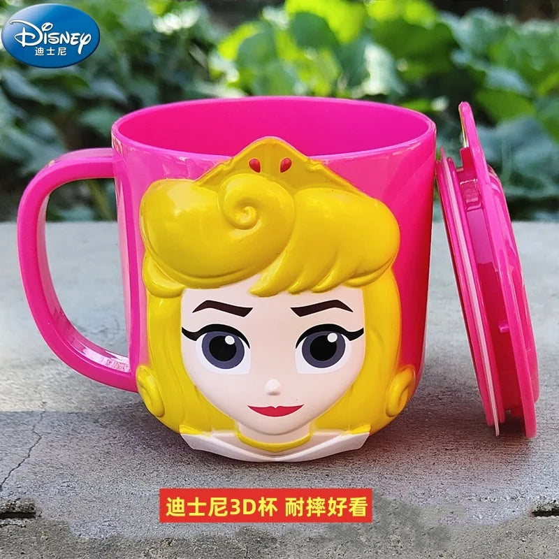 Tasse Mickey Elsa 3D pour enfants avec couvercle