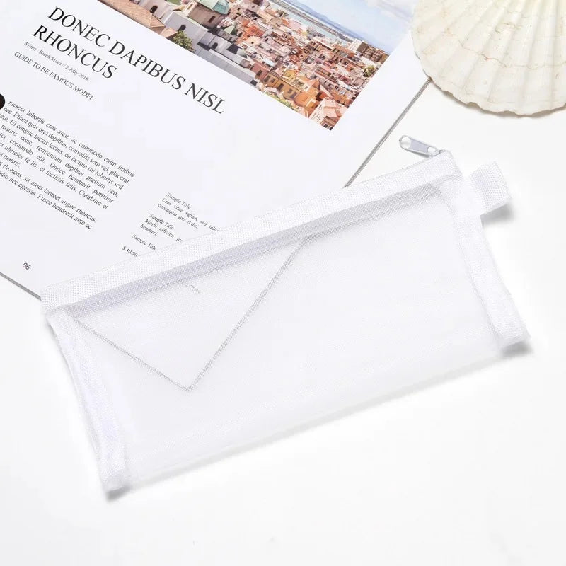 Trousse Écolière Élégante en Toile Durable et Spacieuse