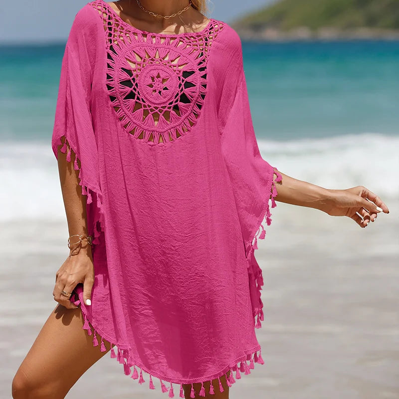 Chic Crochet Beachwear: Summer Bikini Cover-Up