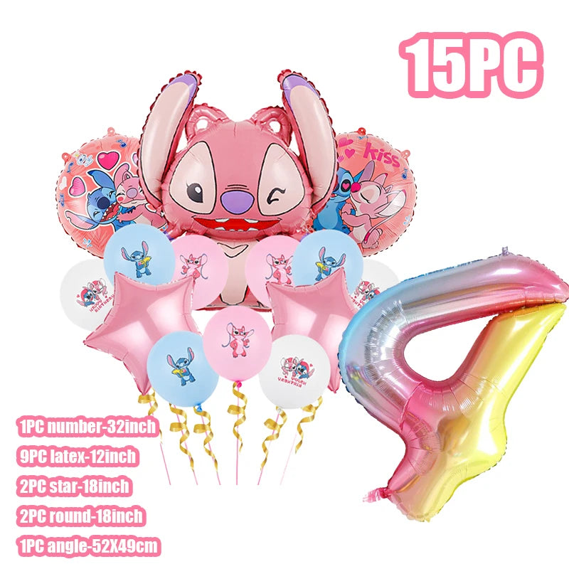 Disney Lilo & Stitch Pink Party Set