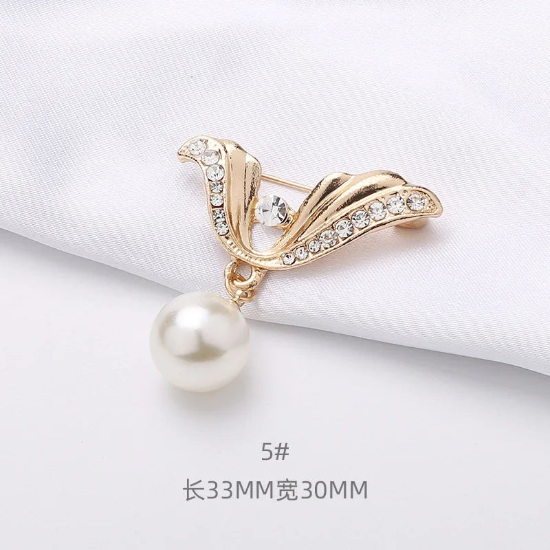 Broche Perle Élégante pour Femme - Charmant et Pratique