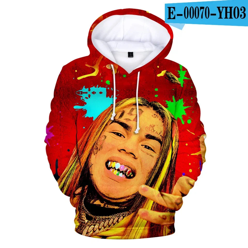 Hoodie 3D Tekashi69 Style Urbain