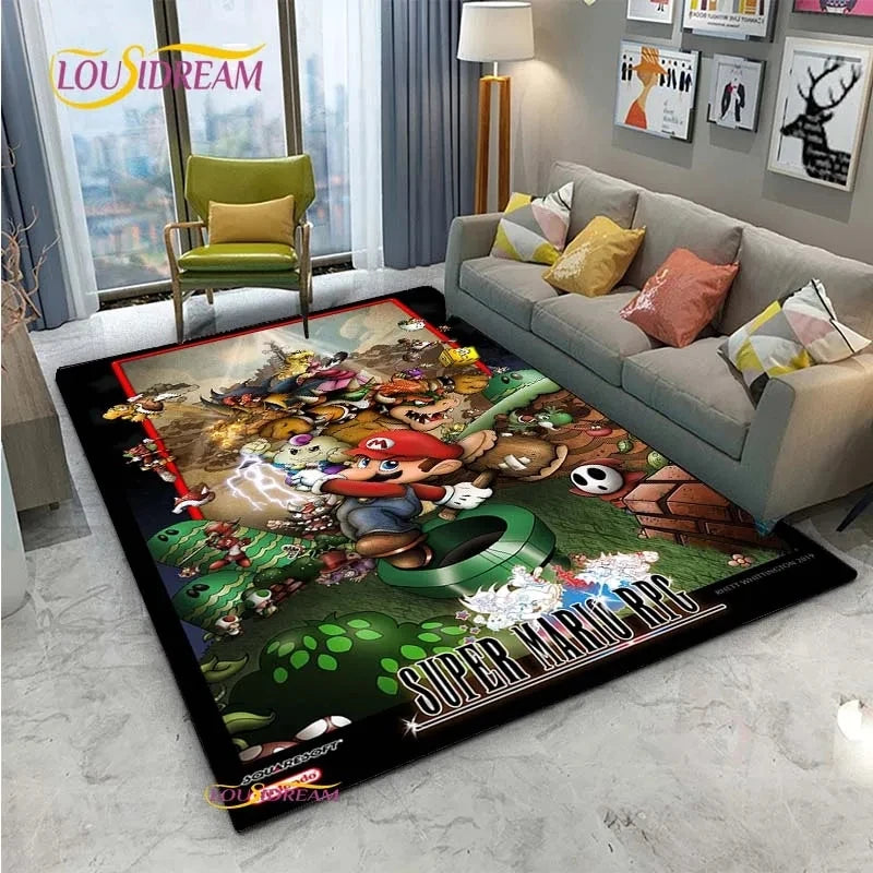 MINISO Mario Cute Rug: Non-Slip, Waterproof, Durable