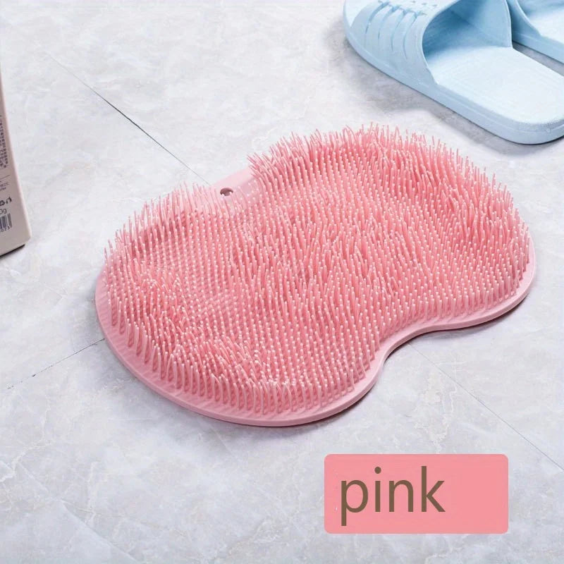 Brosse Exfoliante Duo : Pieds & Dos, Ventouse Antidérapante