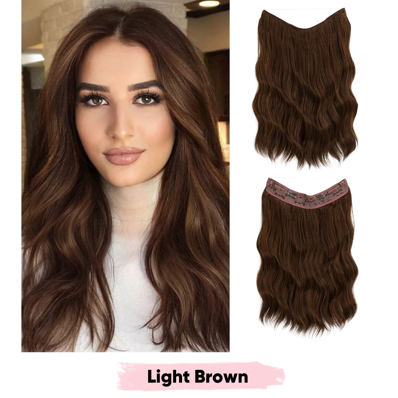 Extensions Clip-in SARLA - Ombre Blonde Naturelle