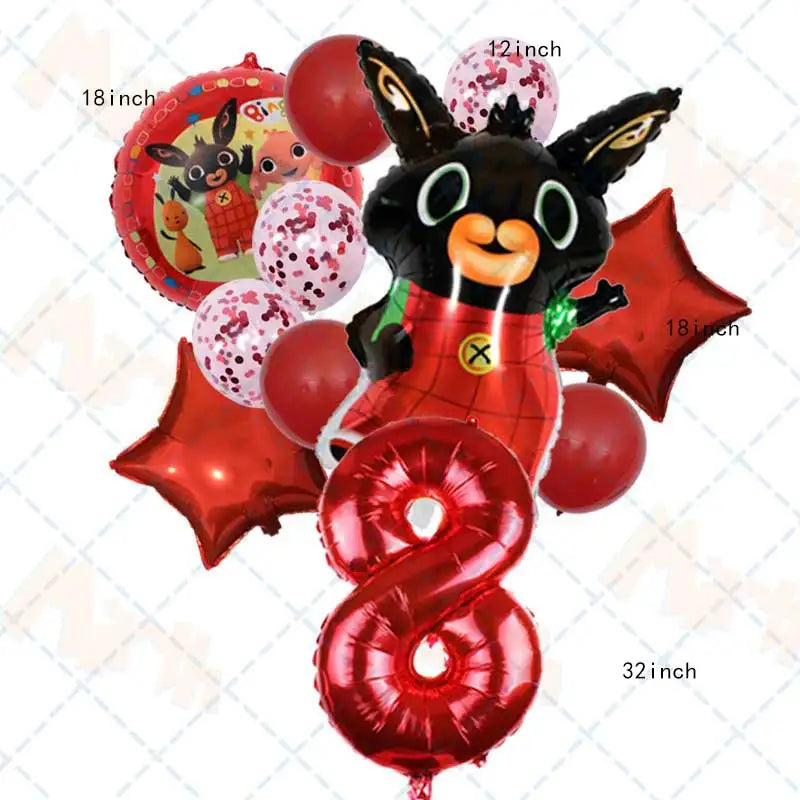 Fête Lapin Rouge et Noir