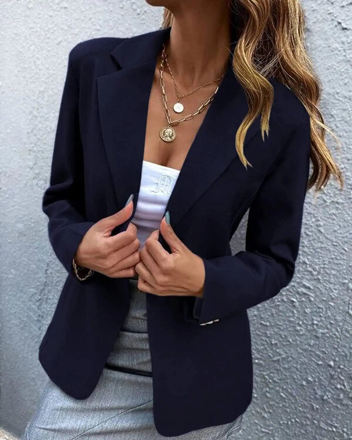 Chic Long Sleeve Women's Blazer - Fall/Winter Edition