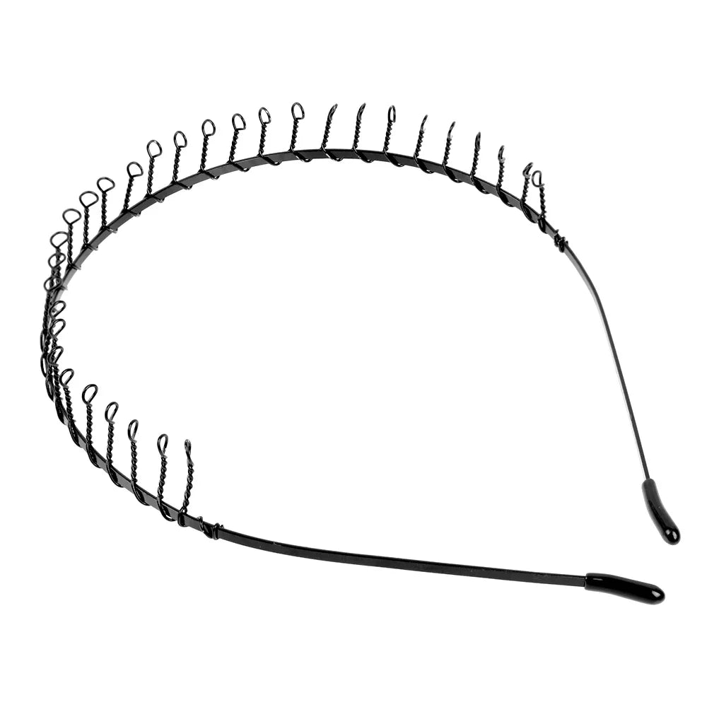 Wave Metal Headband - Unisex Sport Hair Accessory