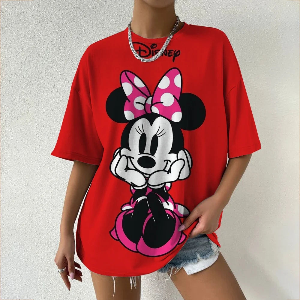 T-shirt Minnie et Mickey : Style Familial Éclatant
