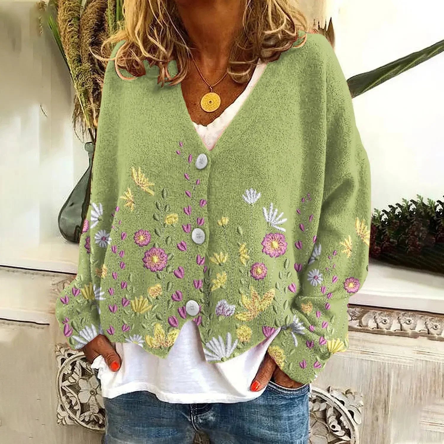 ChicSoft 3D Knit Cardigan - Casual Elegance