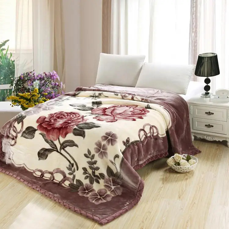 Douceur Florale: Couverture Ultra Confort