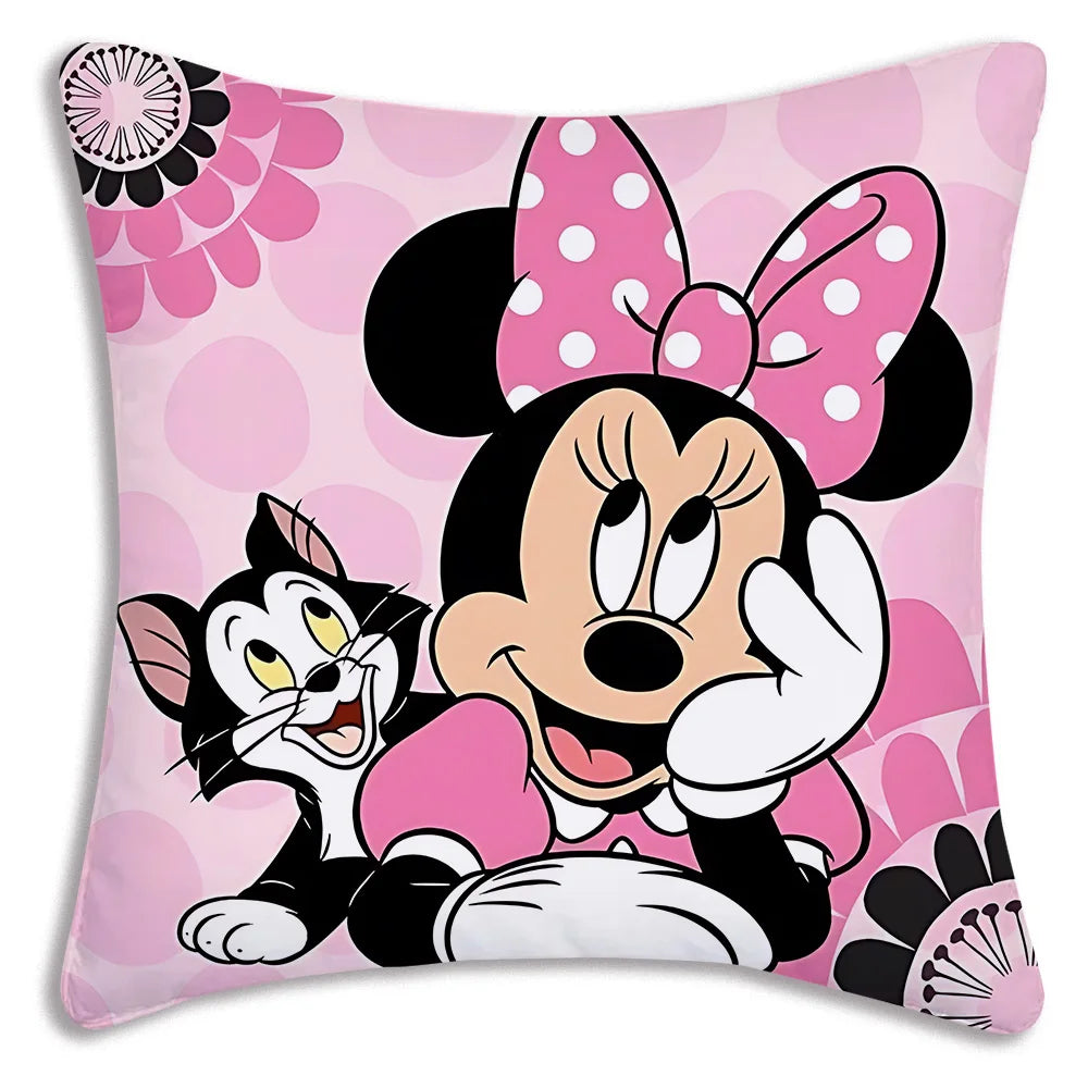 Kawaii Disney Duo: Mickey & Minnie Plush Pillow Covers