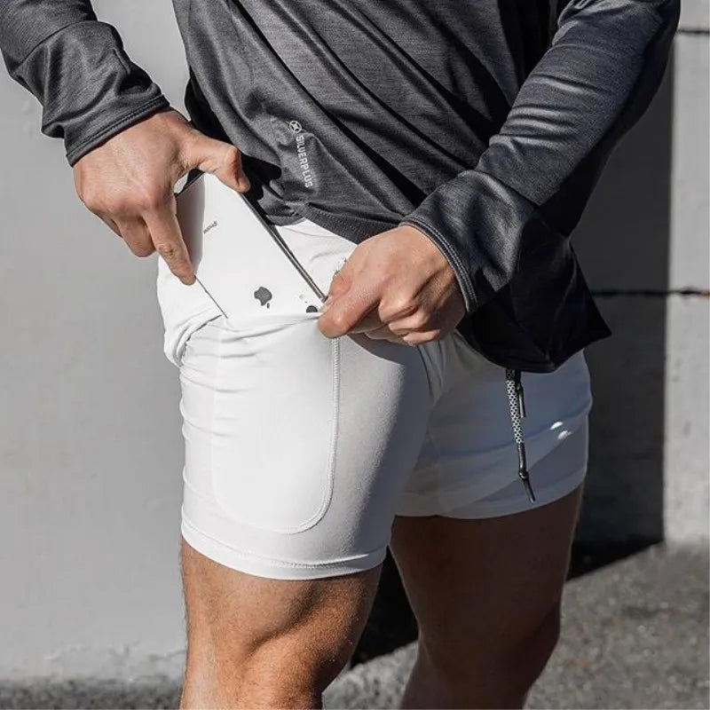 VifRapide: Shorts de Course 2-en-1 pour Hommes