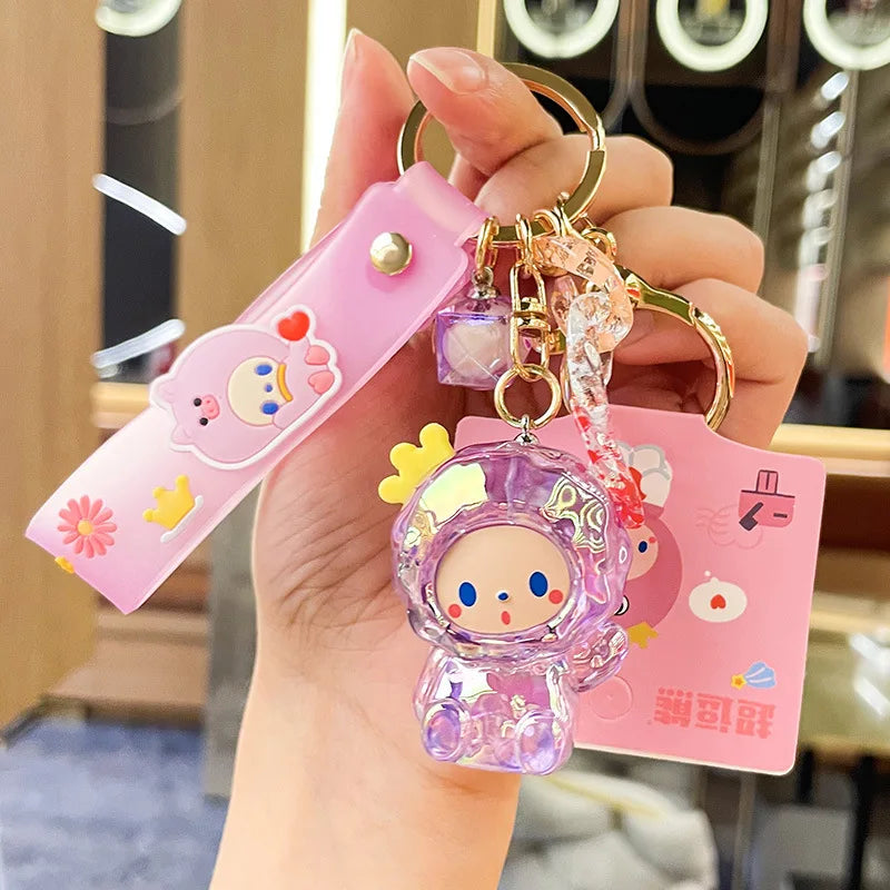 Porte-clés Mignon Singe Couronne Colorée MINISO