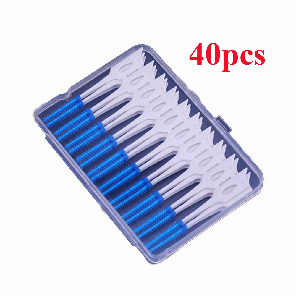 Brosse Interdentaire Silicone - Nettoyage Doux 150 pcs