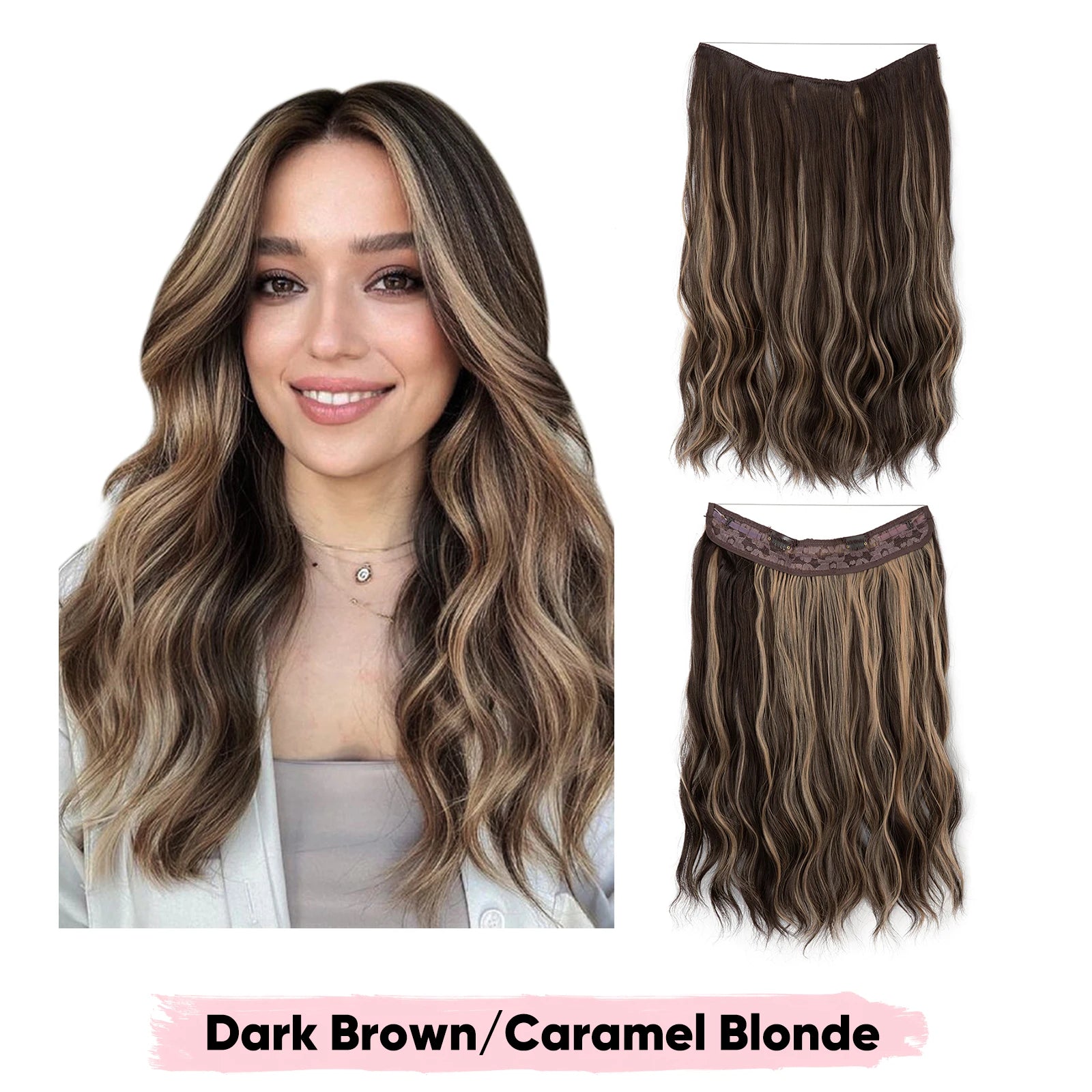 Extensions Clip-in SARLA - Ombre Blonde Naturelle