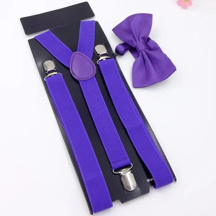 Chic Bowtie Suspenders for Stylish Men