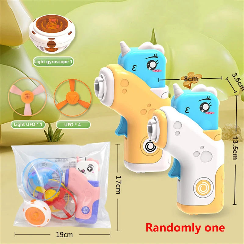 GyroSoucoupe Dino 2-en-1 : Jouet Fusée & Sport