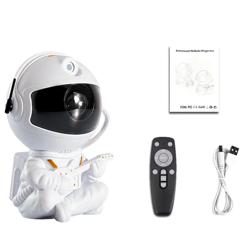 GalacticGlow Astronaut Starry Night Projector