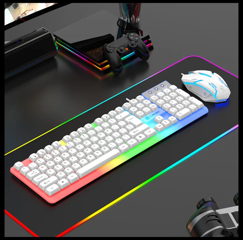 Kit Gamer GTX350: Clavier & Souris LED Filaire