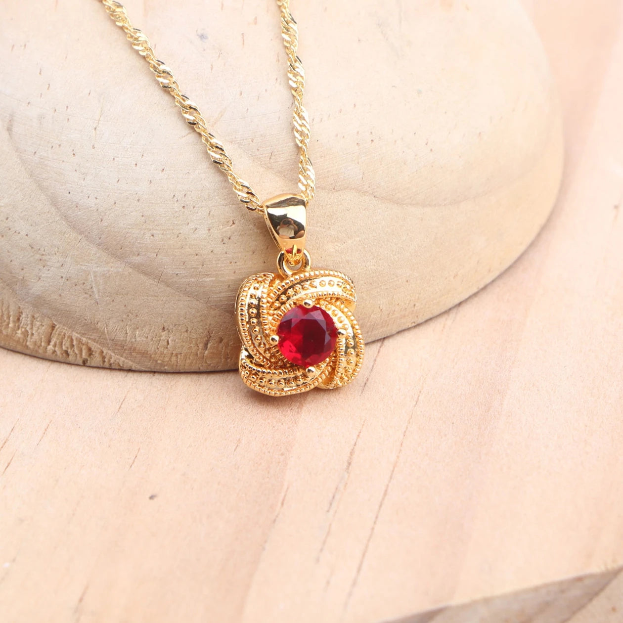 Éclat de Zircon Rouge 925