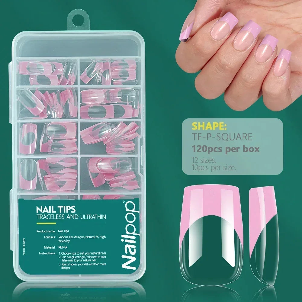 Ongles Bicolores Nailpop - 120 pièces