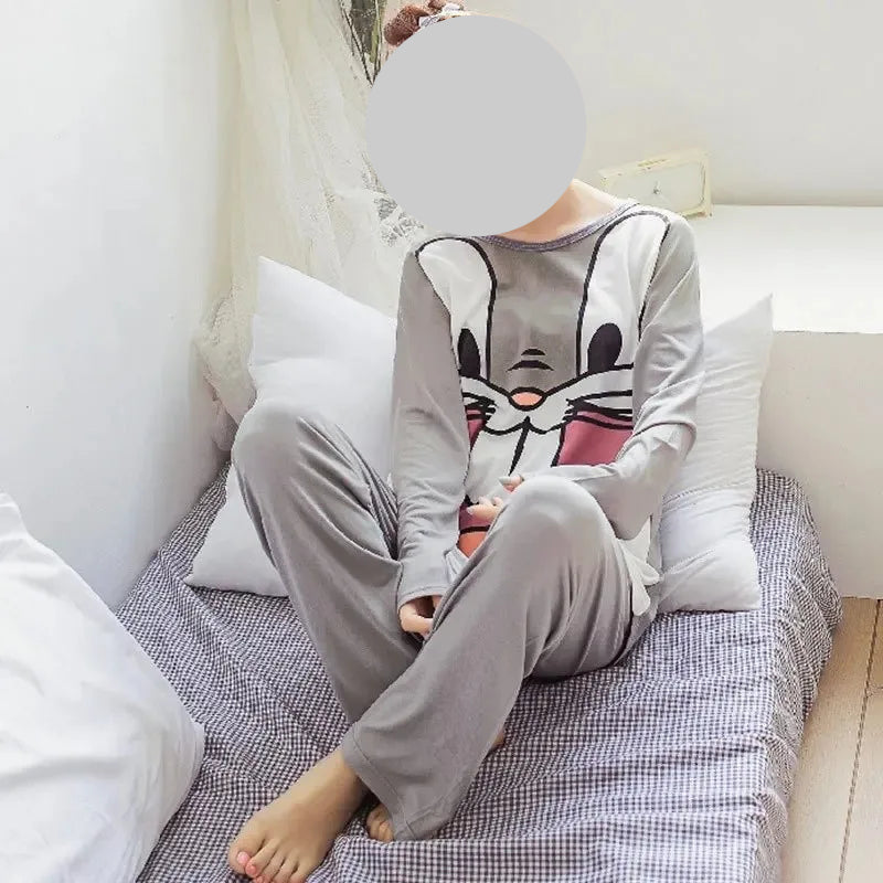 Pyjamas Mignons Coréens pour Femmes Courtes