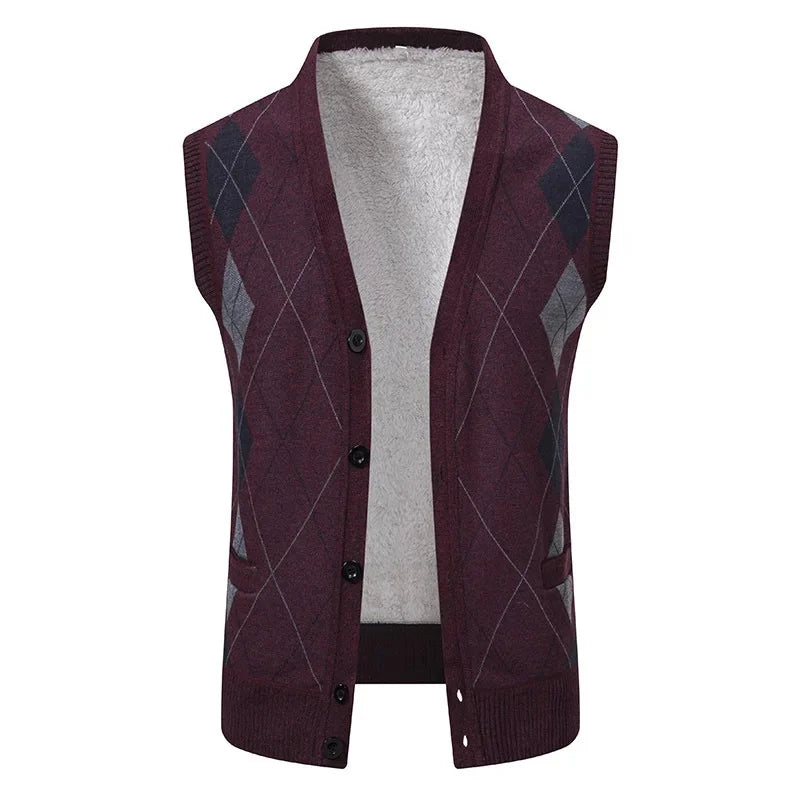 Gilet Tricoté Chic pour Hommes - Style Décontracté