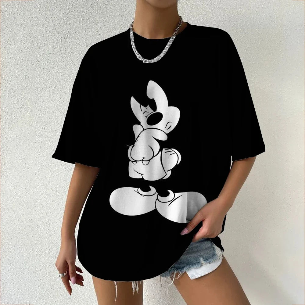 T-shirt Minnie et Mickey : Style Familial Éclatant