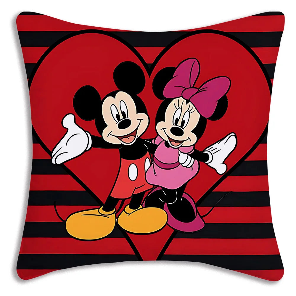 Kawaii Disney Duo: Mickey & Minnie Plush Pillow Covers